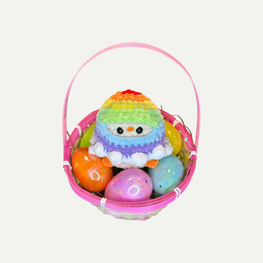 Egg Chick Hat Handmade Crochet Plush