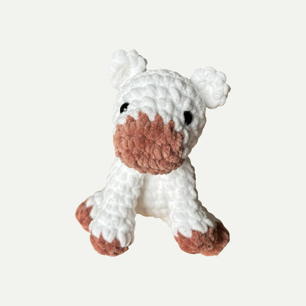 White Cow Handmade Crochet Plush
