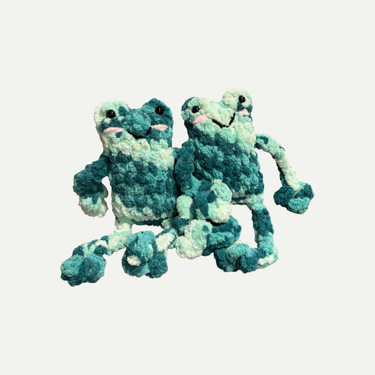 Leggy Frog Handmade Crochet Plush